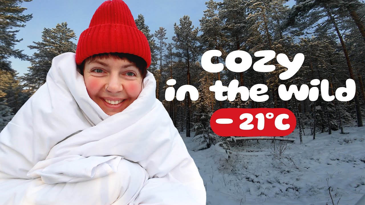 I Woke Up in the Middle of a Snowy Forest -21°C | Winter Life in Finland