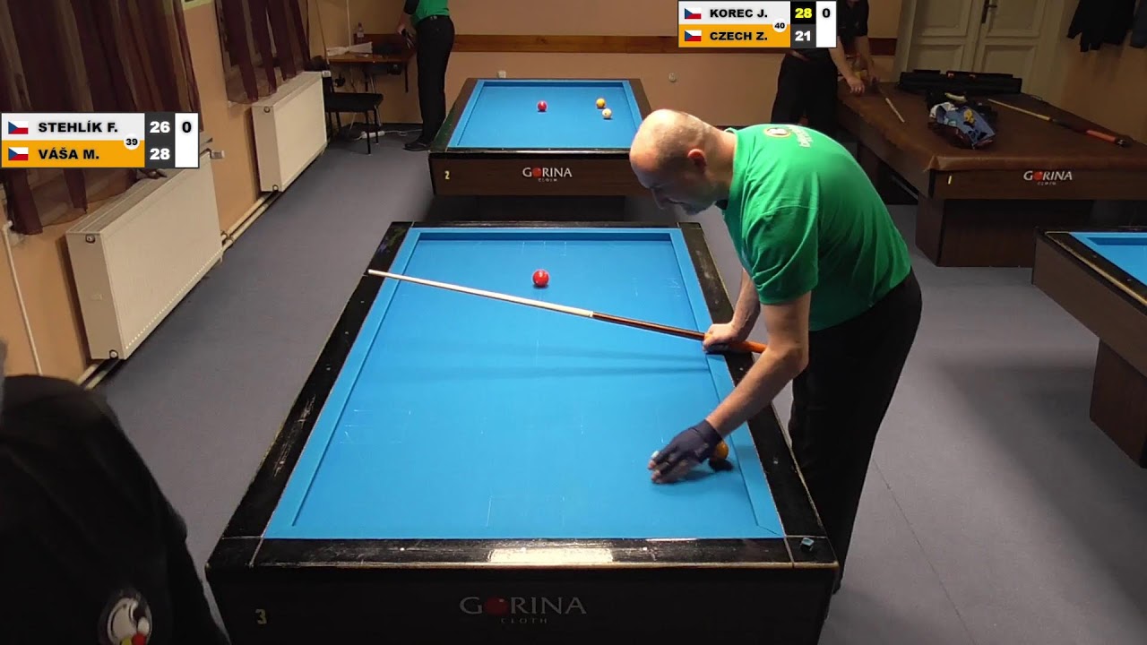 Czech league | 3-cushion | 1st class | 7th round | František Stehlík v Marek Váša