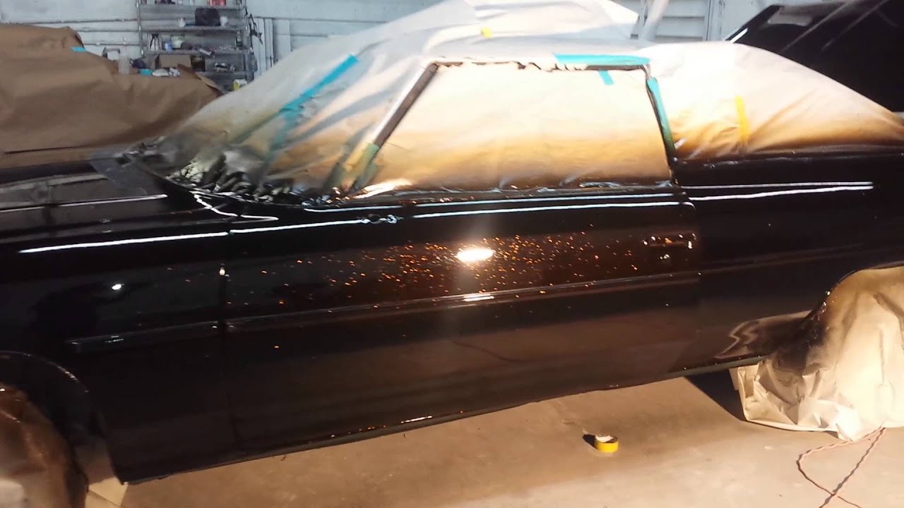 House of kolor rootbeer candy concentrate over gold base and gold flakes automotive paint