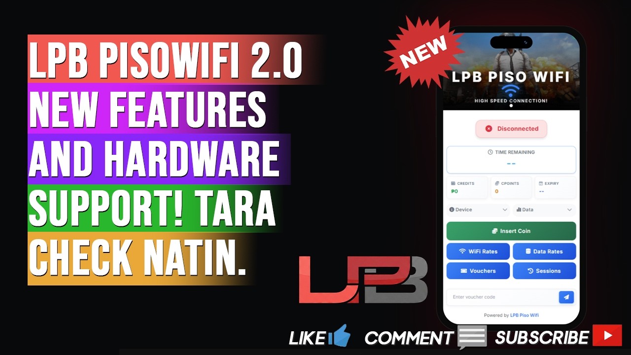 LPB PISOWIFI 2.0 New Features and Hardware Support! Mas pinaganda na PISOWIFI Portal with E-Payment!