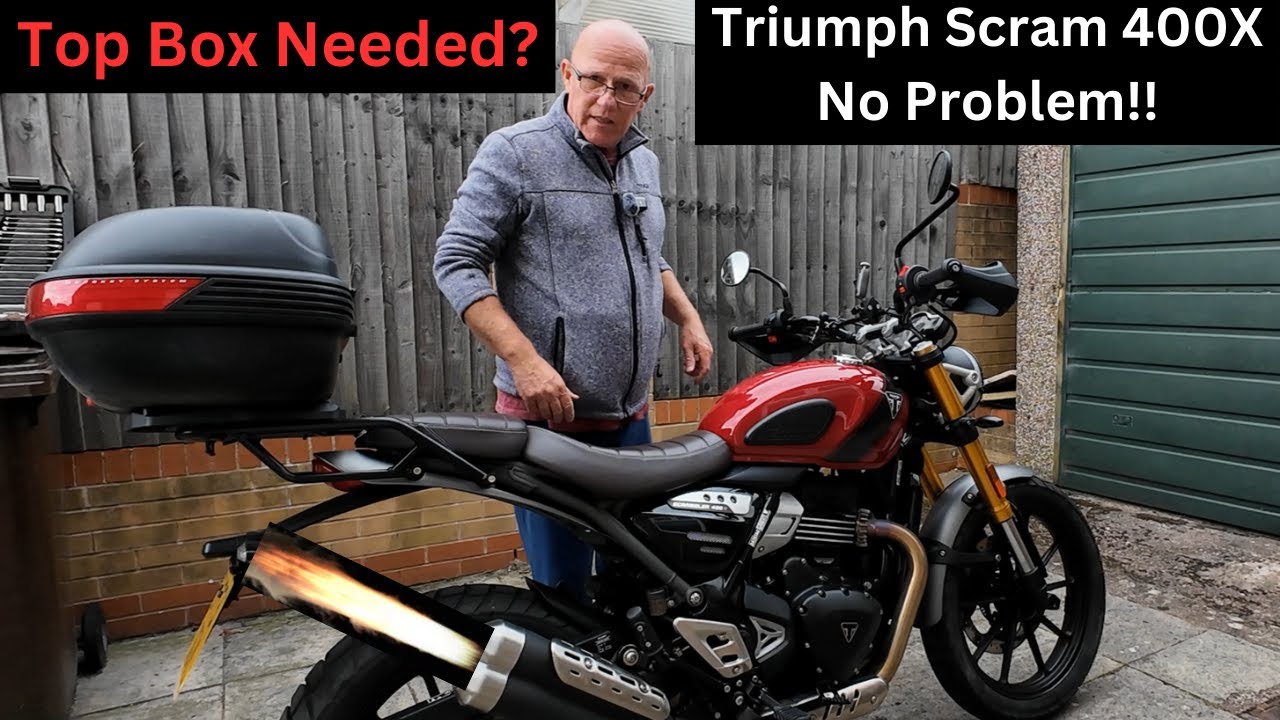 Triumph Scrambler 400X Fit Rack and Givi Universal Monokey Monolock Mount Plate #TriumphScrambler