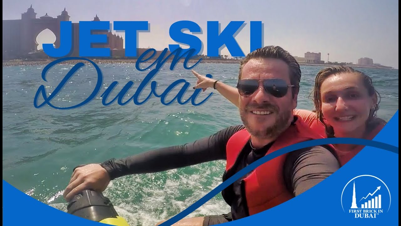Jet Ski em Dubai com vista para o skyline icônico 🇦🇪