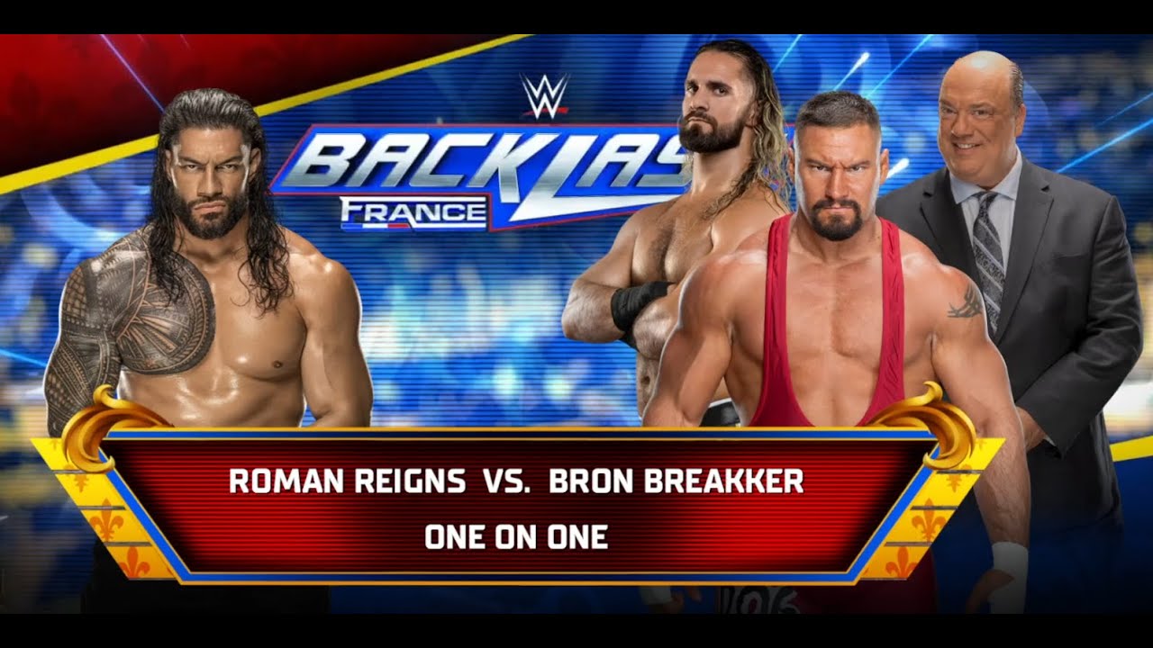 WWE 2K25 Roman Reigns vs Bron Breakker , Seth Rollins, Paul Heyman #wwe #romanreigns #otc