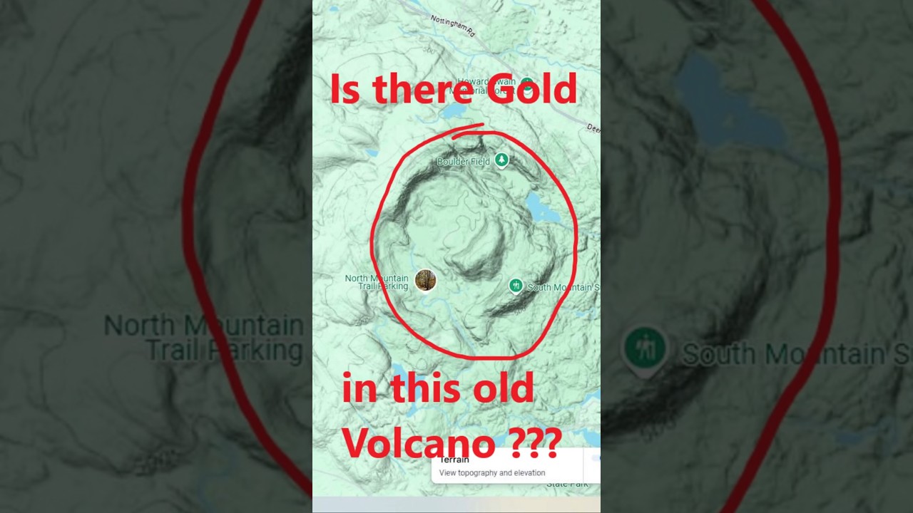 Is there gold in a 200 million year old eroded Volcano in NH?