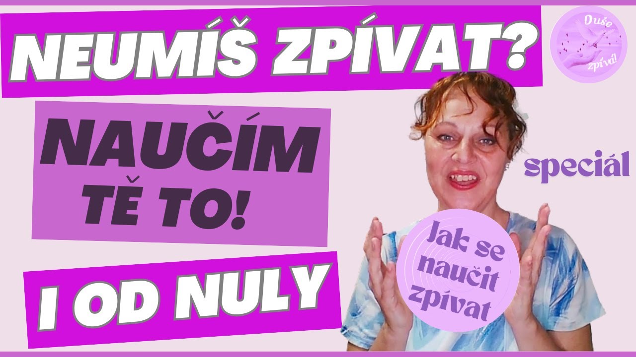 Jak se naučit zpívat | ZÁKLADY zpěvu pro začátečníky | Markéta Hausnerová
