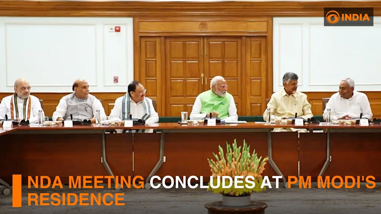 NDA meeting concludes at PM Modi's residence | DDI Live