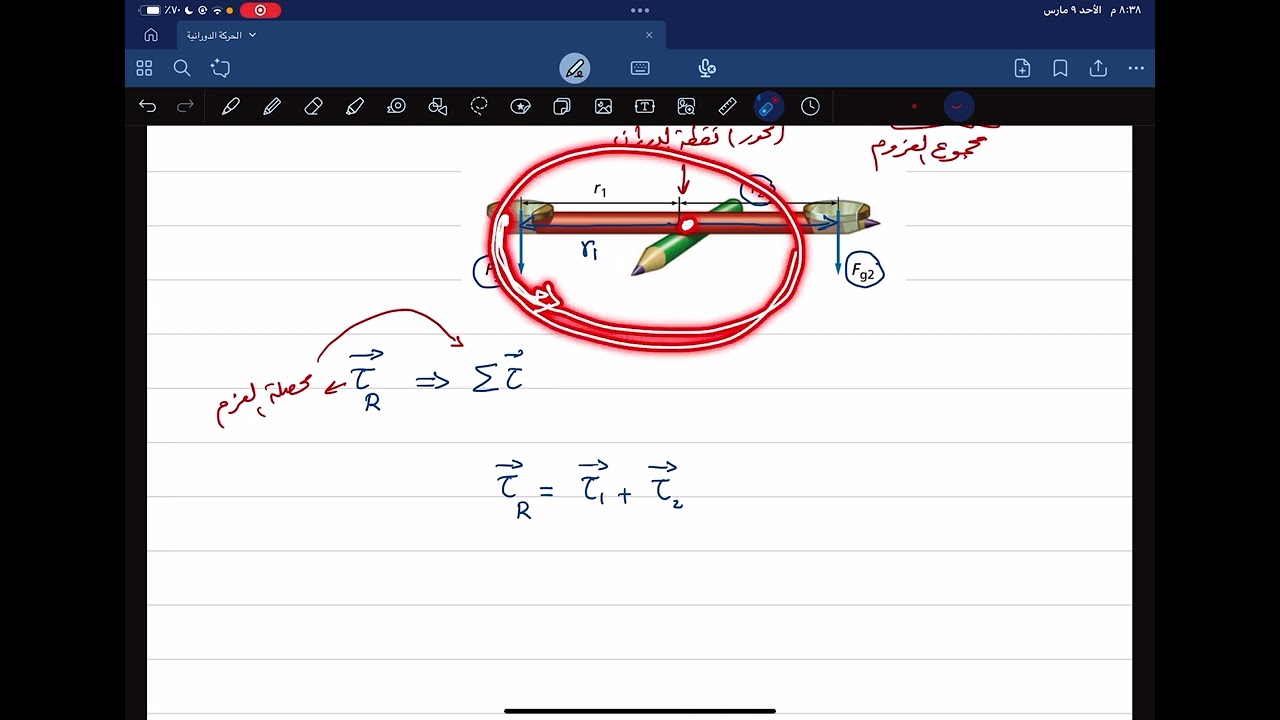 محصلة العزم (ديناميكا الحركة الدورانية)