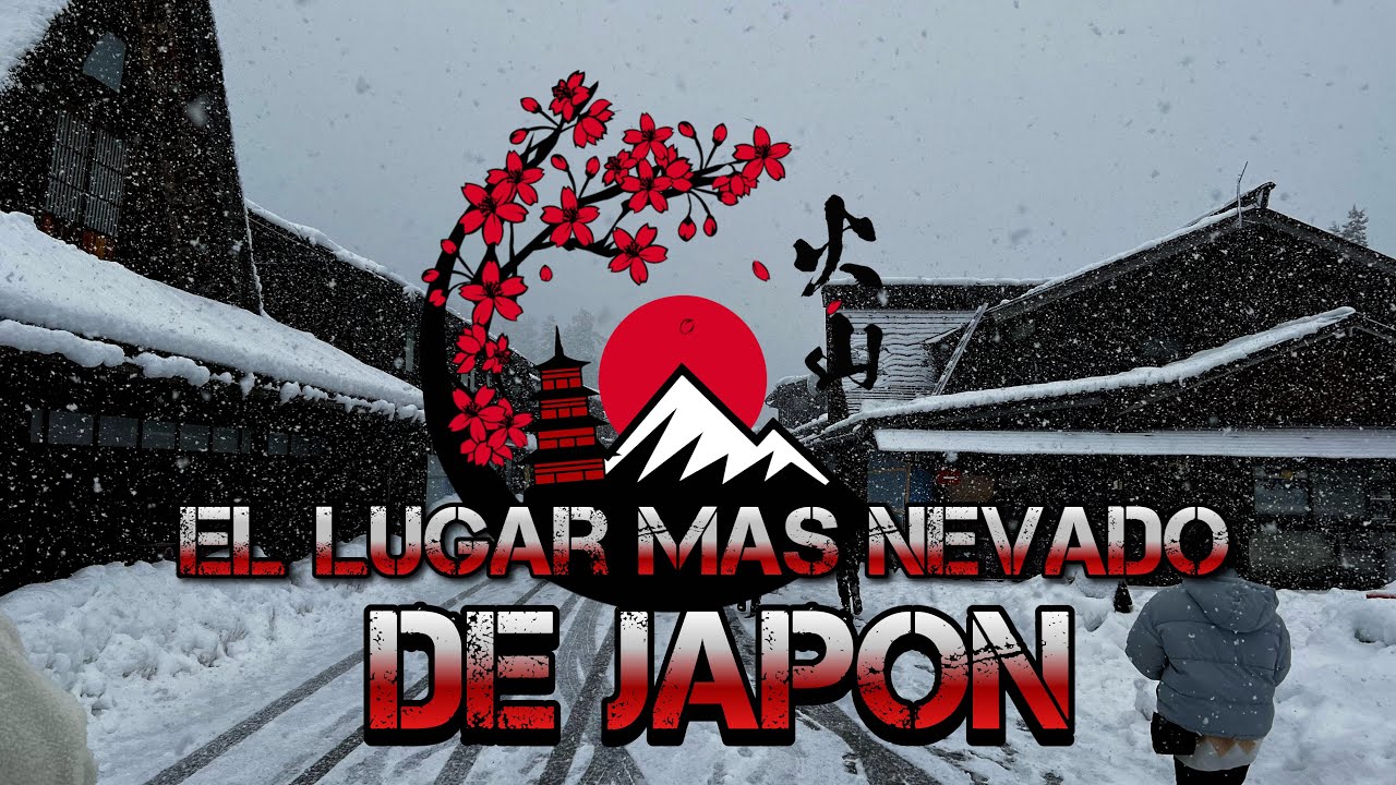 LA ALDEA CON MAS NIEVE EN JAPON- Shirakawa-Go Japón 4K (Los Alpes Japoneses)