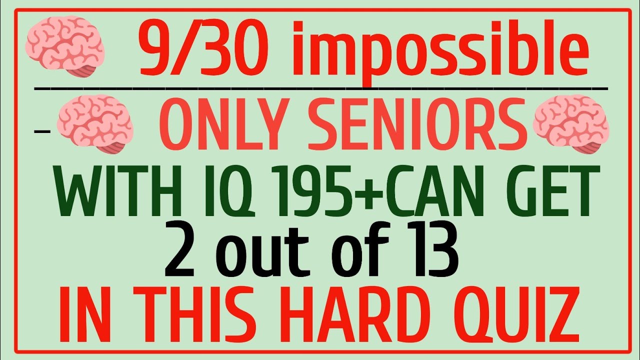 Only Genius Can Score 25/30 🤯 | Hard GK Challenge