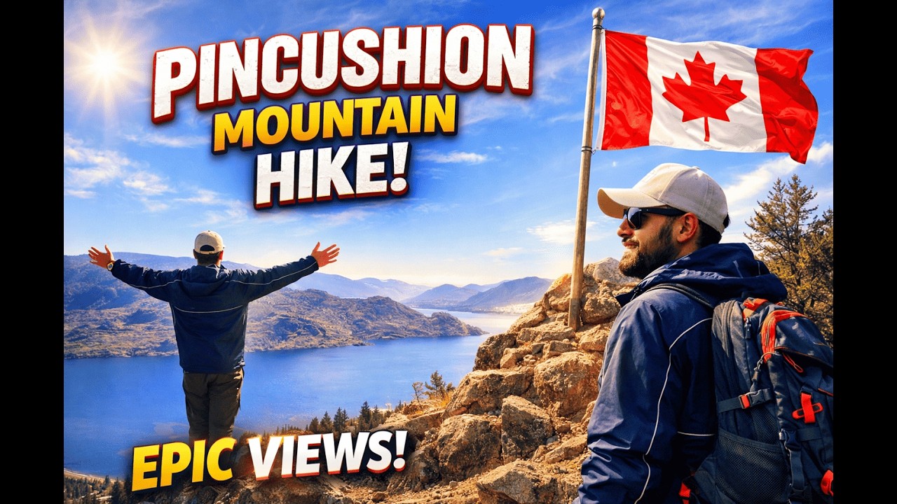 Pincushion Mountain Hike 🇨🇦 | Epic Summit Views in Kelowna, Canada | Sunny Winter Adventure 2026