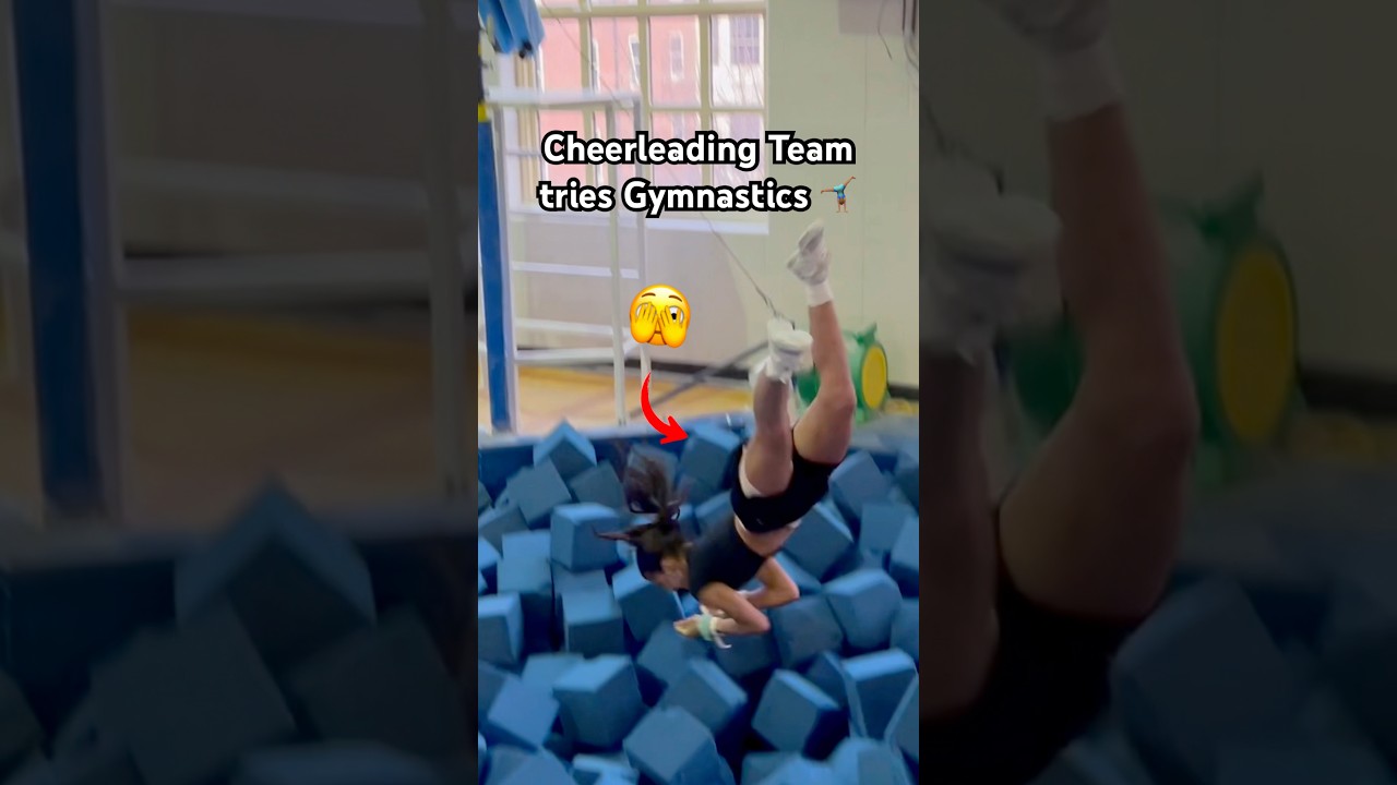 That was SCARY 😨 #cheerleading #gymnast #scary #calistenics #athlete #sports