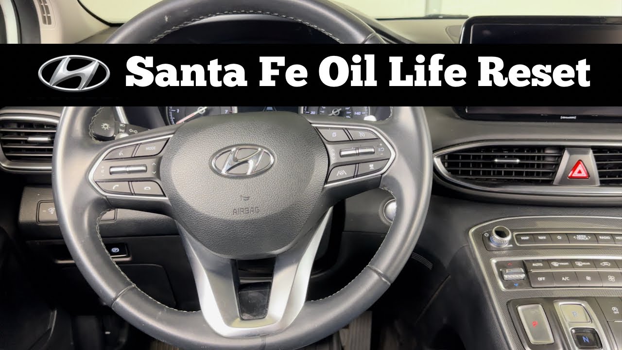 How To Reset The Oil Life On 2021 - 2023 HYUNDAI SANTA FE - Oil Change Service Interval Reset DIY