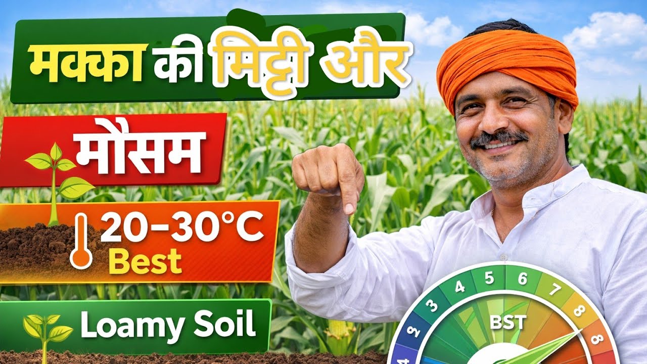 मक्का के लिए कैसी मिट्टी और मौसम चाहिए? | Climate & Soil for Maize Farming