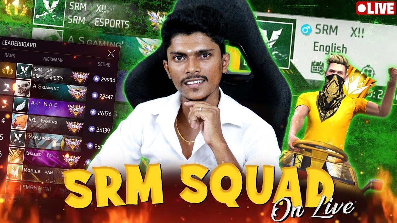 🔴 SRM SQUAD ON LIVE 🔴