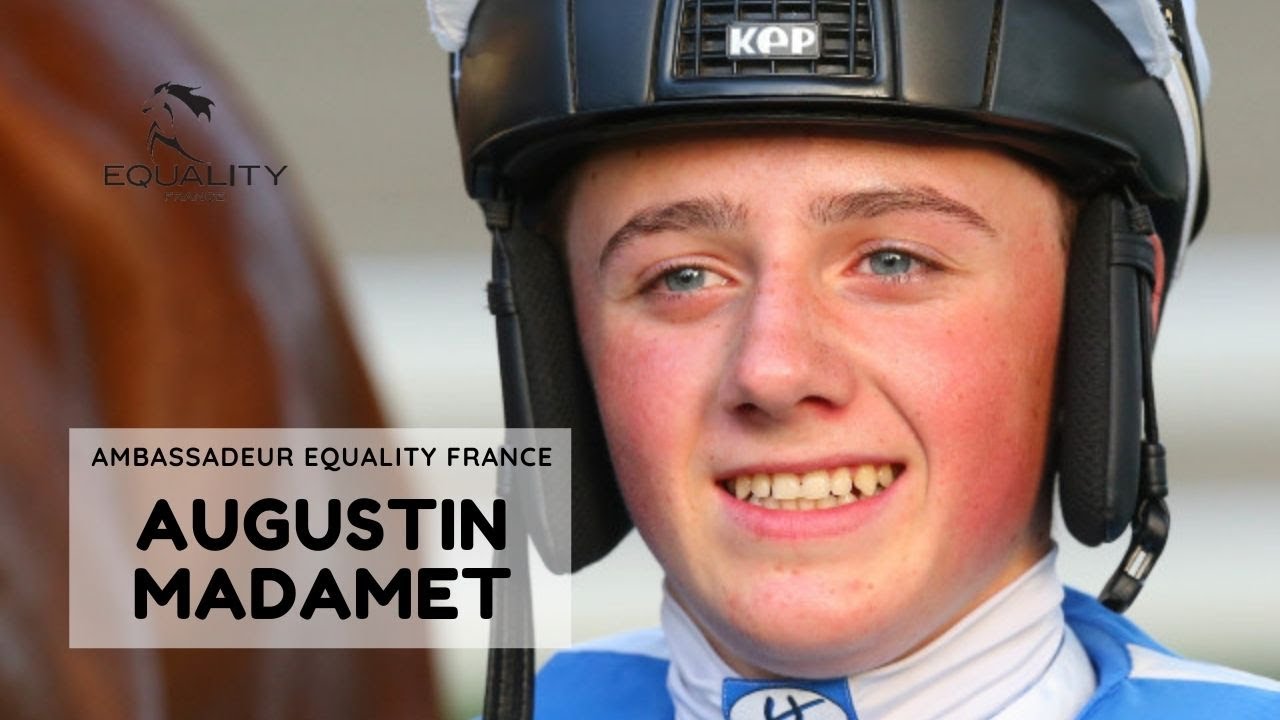 PORTRAIT DU JOCKEY AUGUSTIN MADAMET - AMBASSADEUR EQUALITY FRANCE