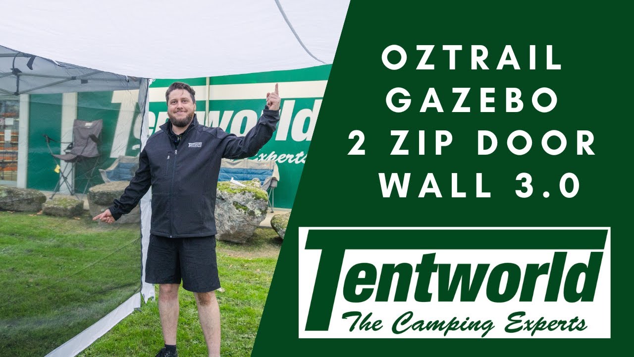 Oztrail Gazebo 2 Zip Door Wall 3.0