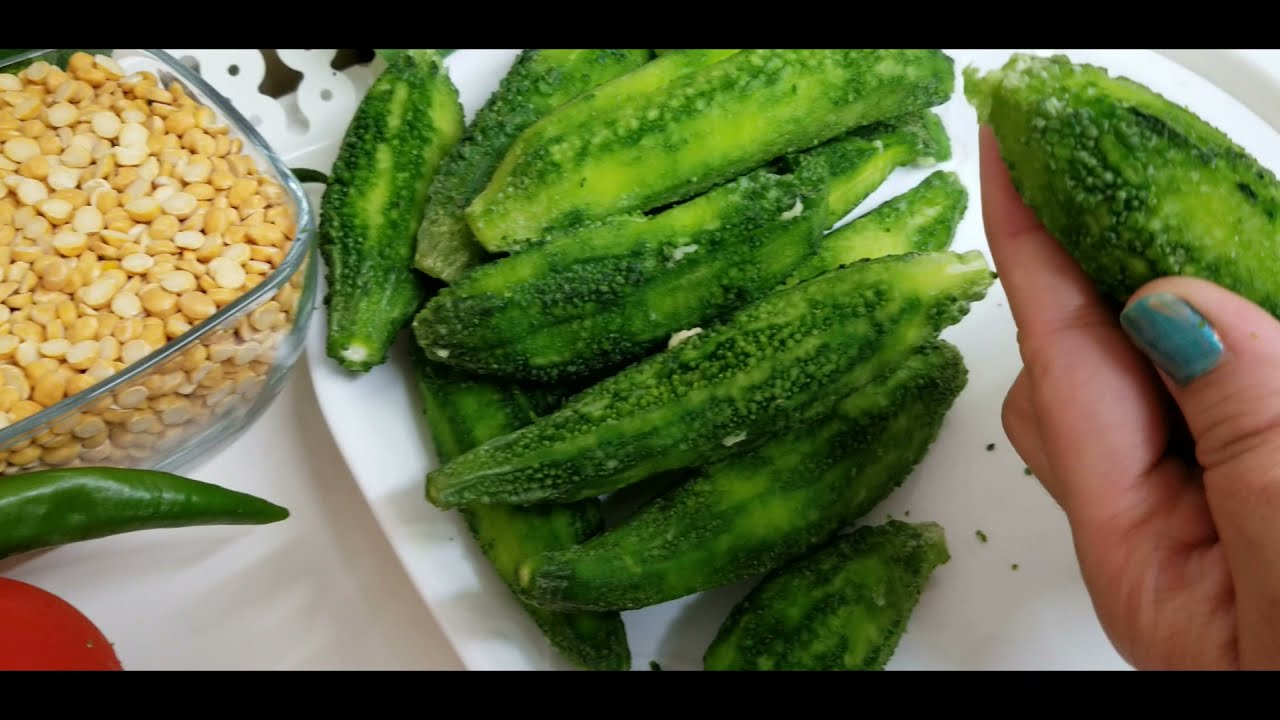 Gram Lentils & Karela - Chana Daal Karela Recipe - Made At Home