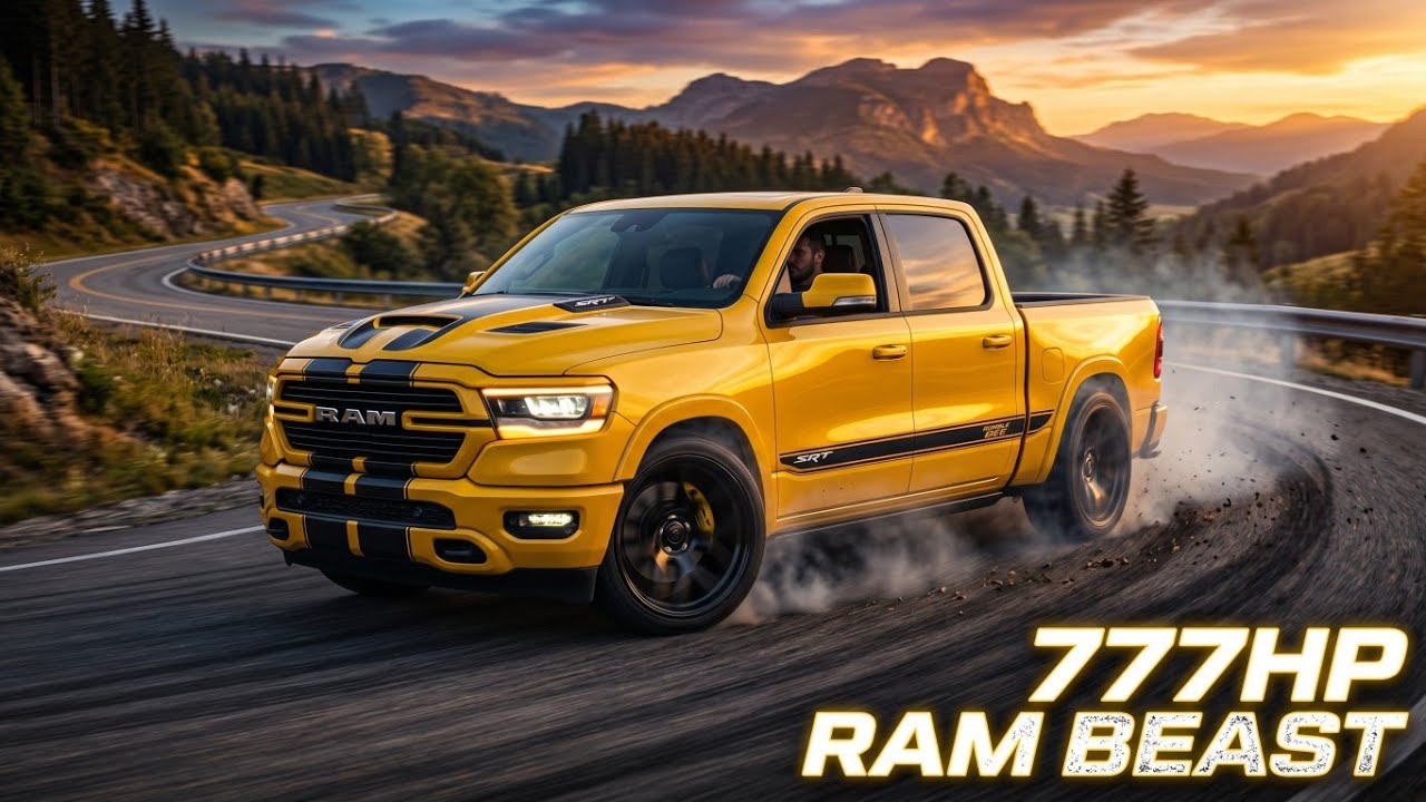 Новый 777-сильный Ram Rumble Bee SRT 🐝 Идеальный американский масл-трак! 🔥💥 Автомобили следующего...