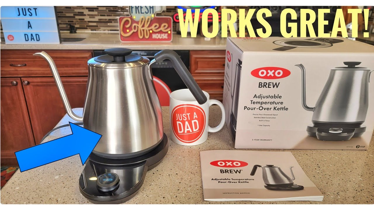 OXO Brew Gooseneck Electric Kettle Pour Over Coffee & Tea Kettle Review     I LOVE IT!!!!!