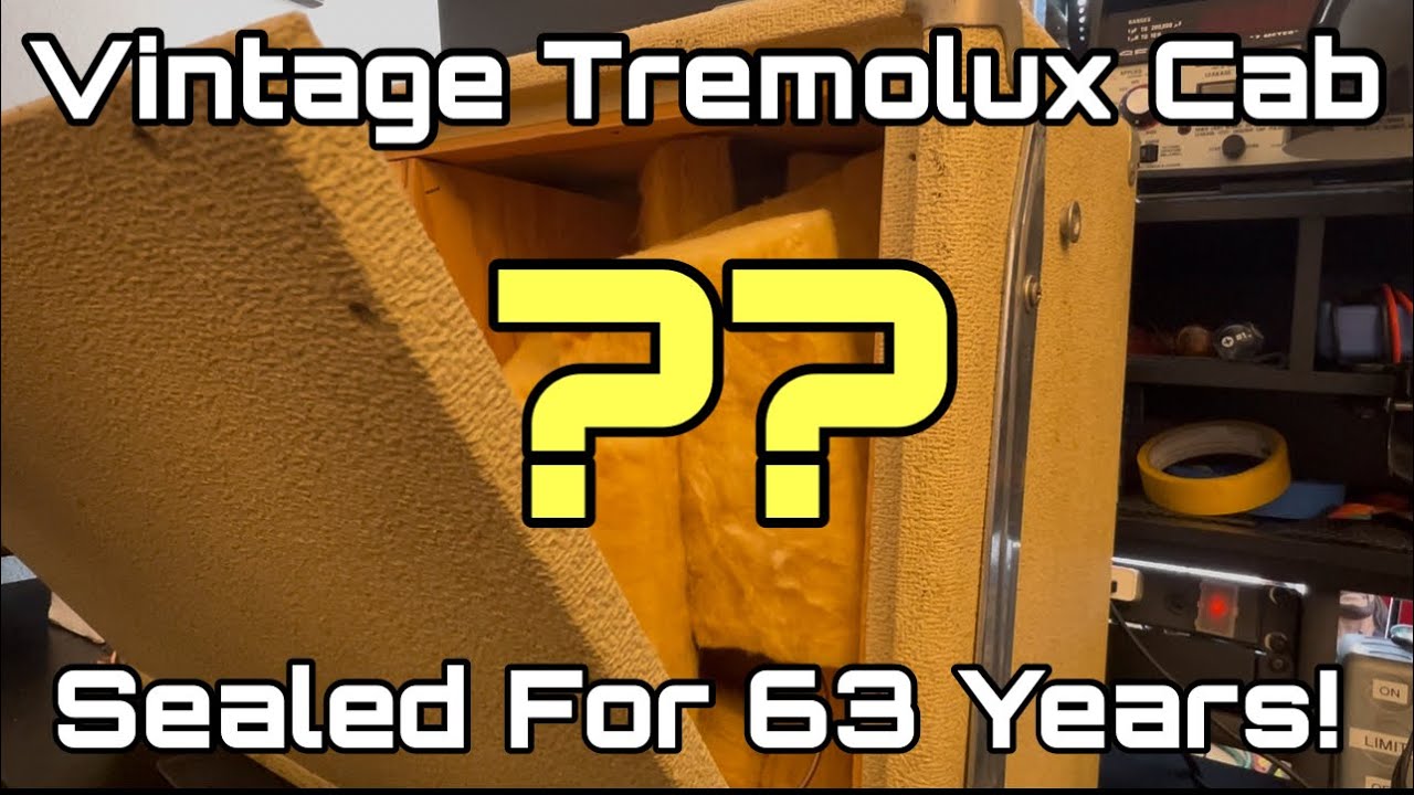 Vintage Fender Tremolux Cab || Sealed for 63 Years!