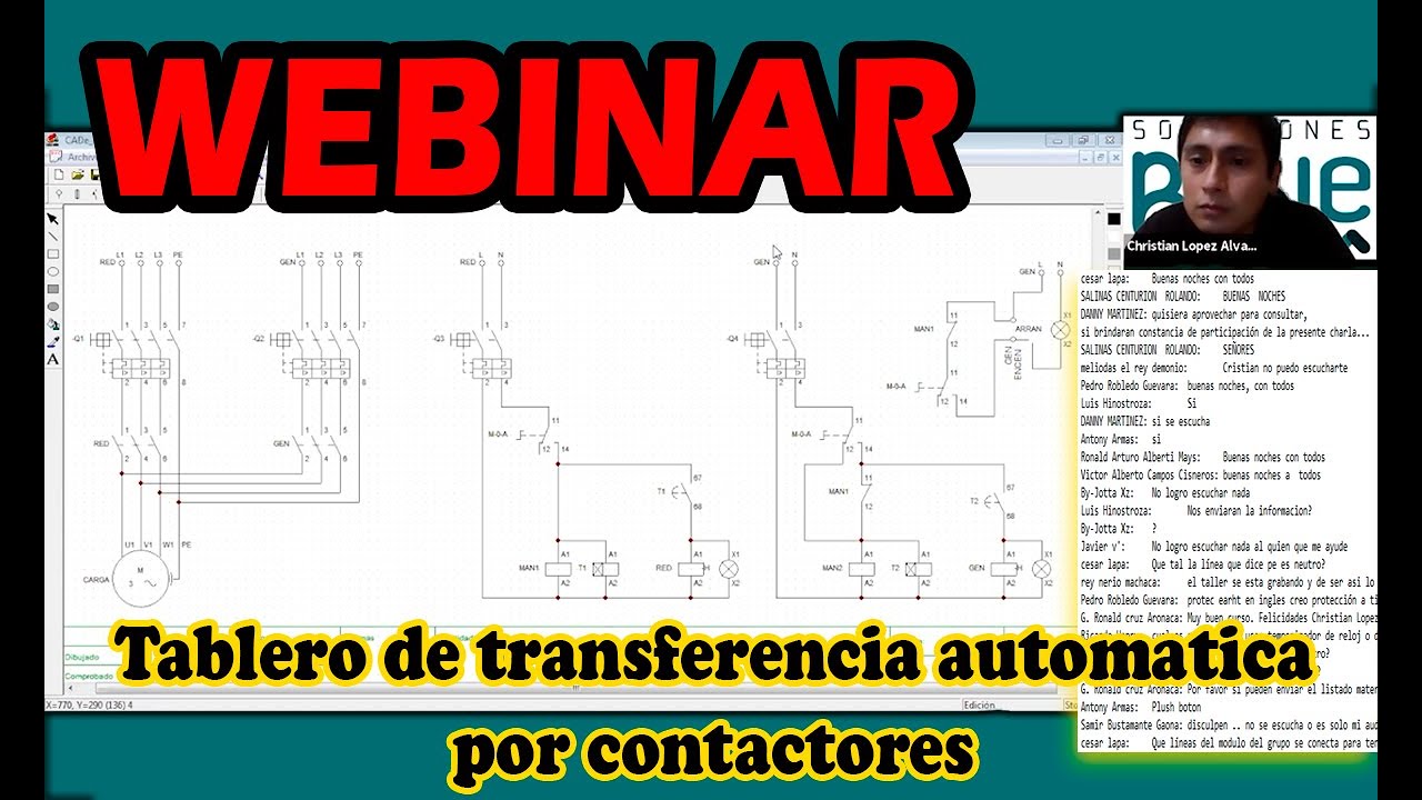 WEBINAR: Tablero de transferencia automática por contactores.