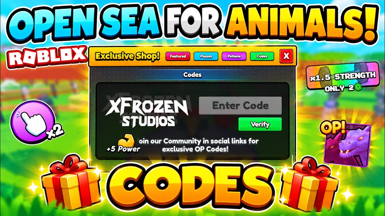 Open Sea For Animals Codes (2026) | Roblox 