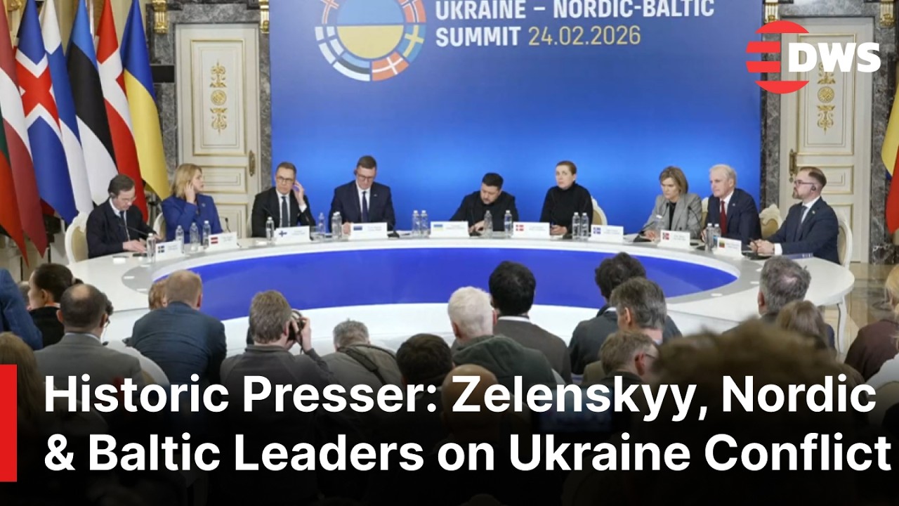 IN FULL: Zelenskiy Holds Conference With Nordic & Baltic Leaders | 4th Ukraine War Anniversary |AC1E