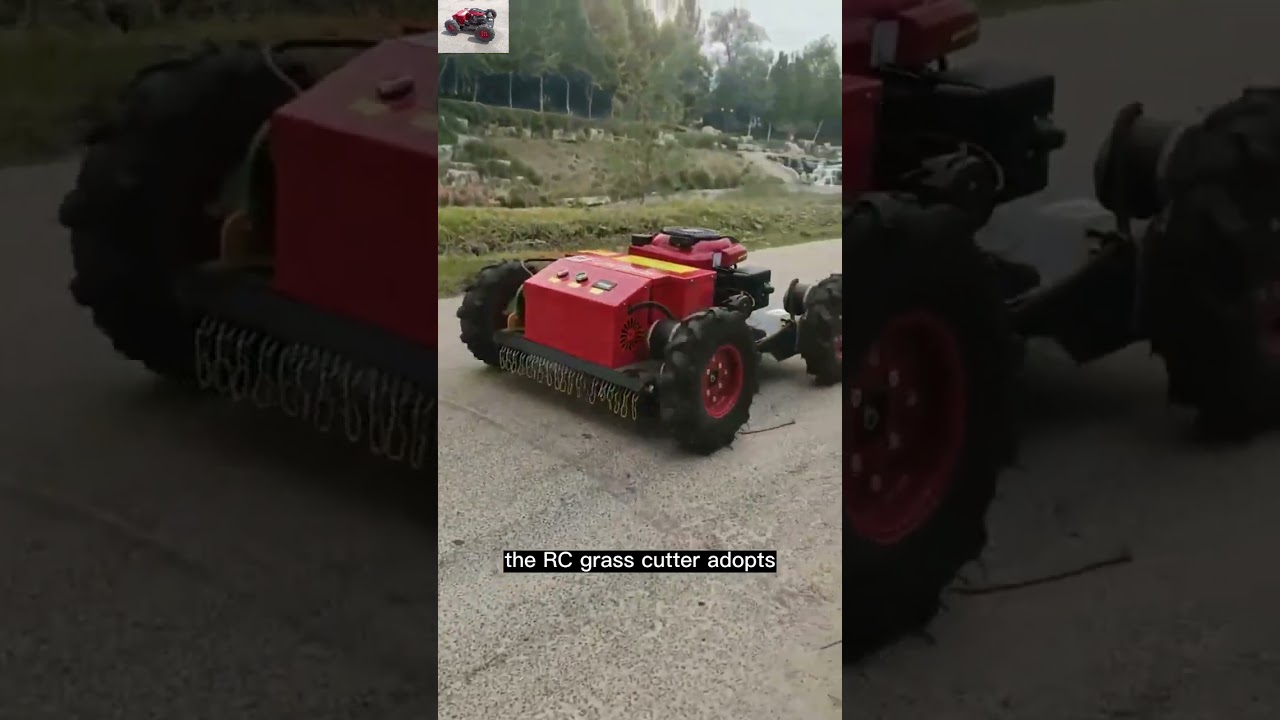 China made radio control mower low price for sale, chinese best radio controlled lawn mower