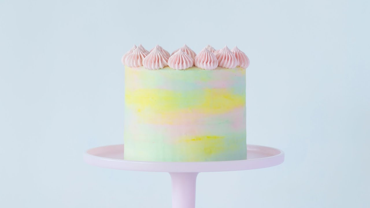 How to Make a Watercolor Cake