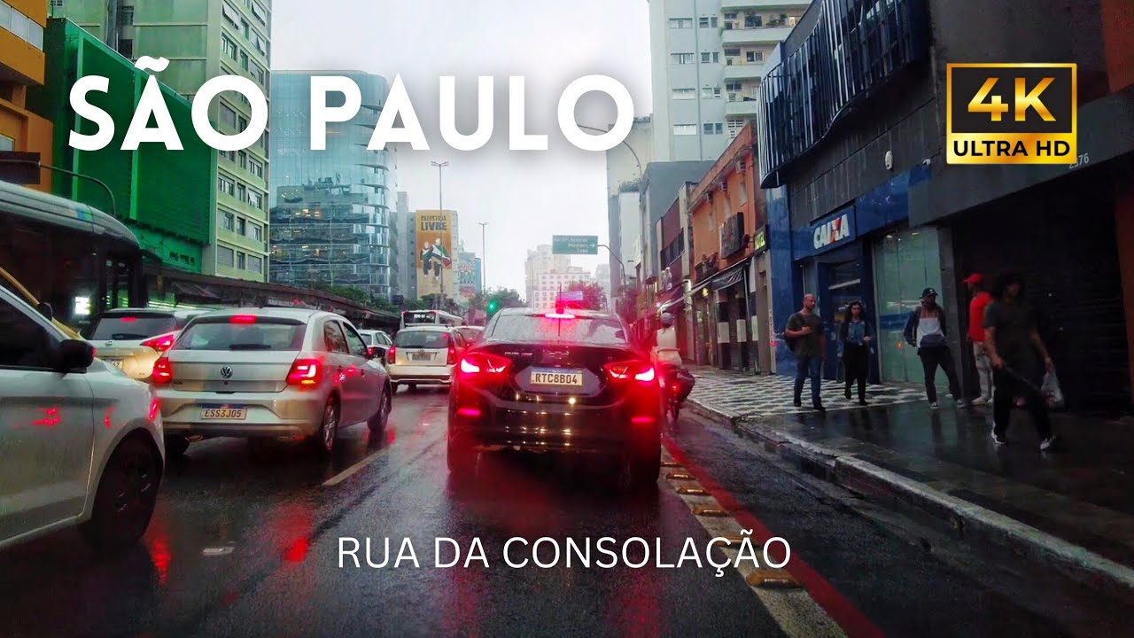 🇧🇷 Rua da CONSOLAÇÃO | São Paulo 4K