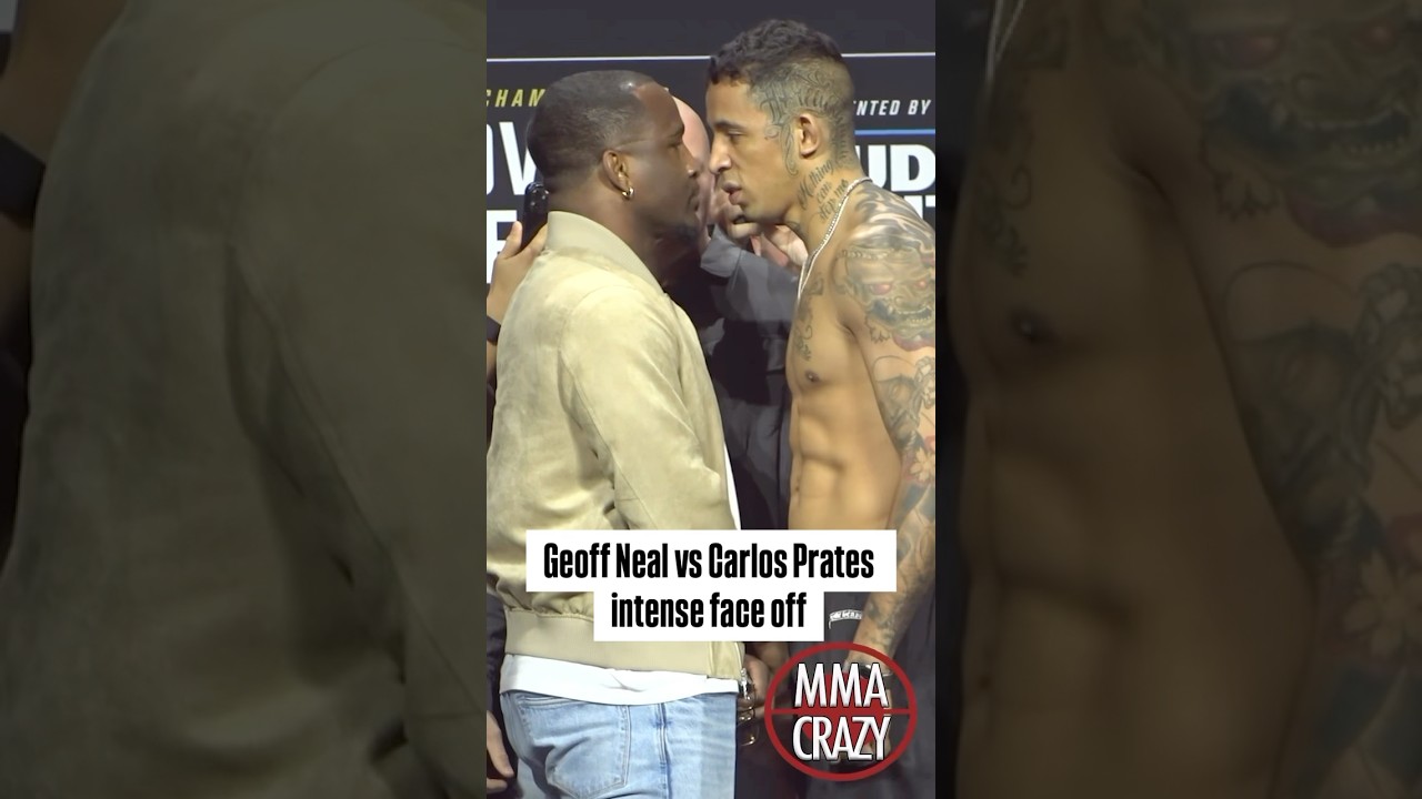Geoff Neal vs Carlos Prates intense first face off for UFC 314