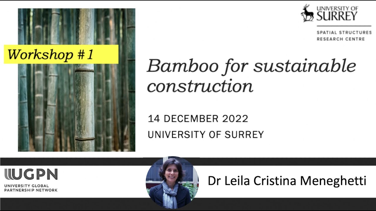 1st UGPN Workshop on Bamboo for Sustainable Construction – Dr Leila Cristina Meneghetti