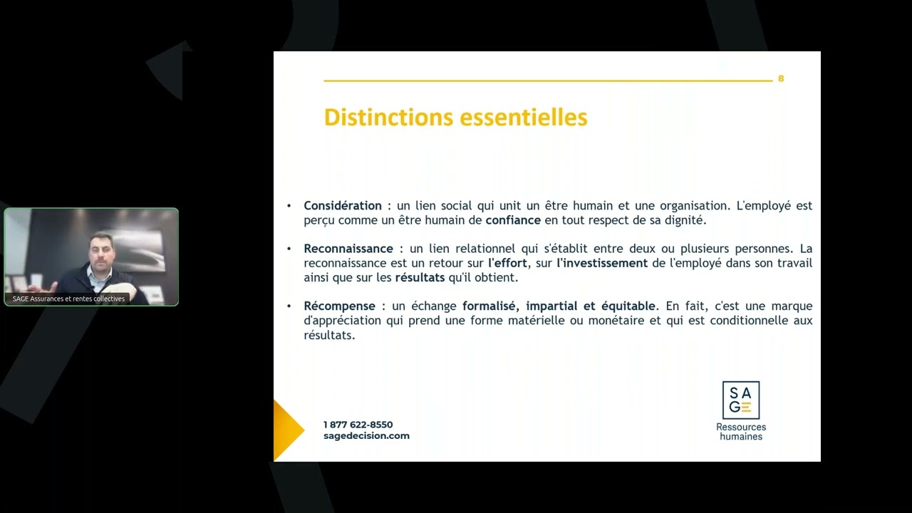 Webinaire   Reconnaissance au travail
