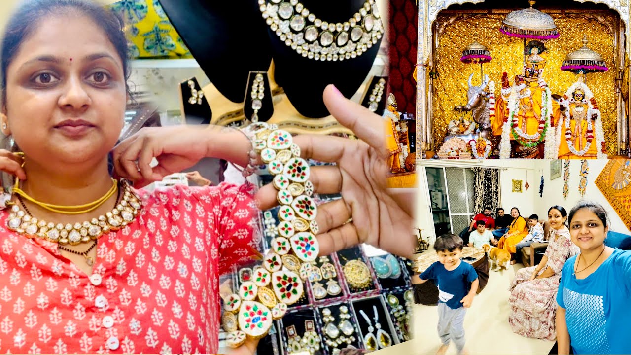 Kundan jewellery Ki shopping 🛍️ | Govind Devji ke aashirwad ke sath Rakshabandhan kari🥰