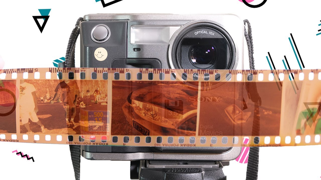 Film Scanning with a DSLR. Except the DSLR Is a 1997 Sony Mavica.Mov