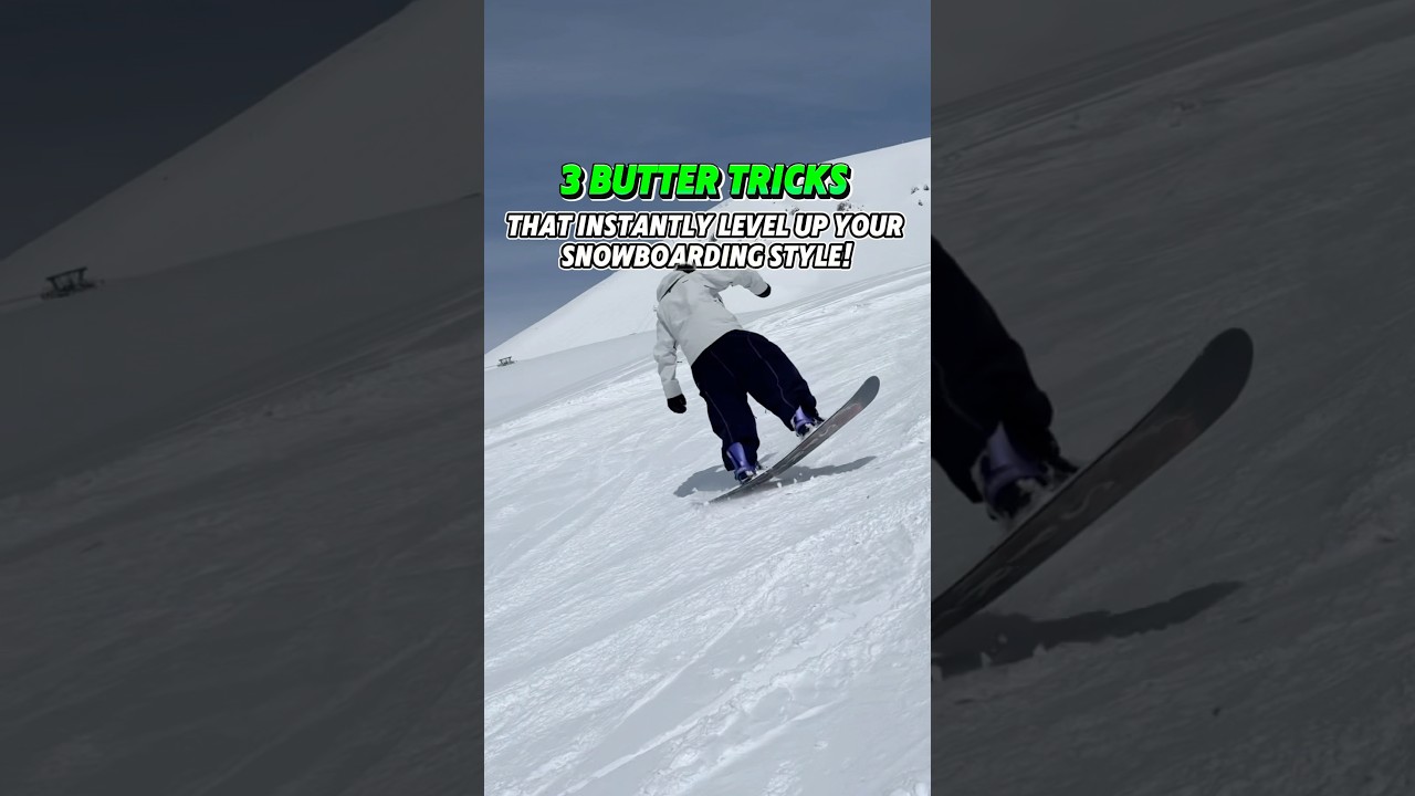 3 butter tricks for better snowboard control!