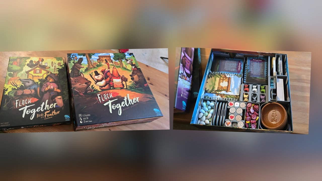 Punch & Pack: Flock Together & Birds of a feather expansion into 1 box