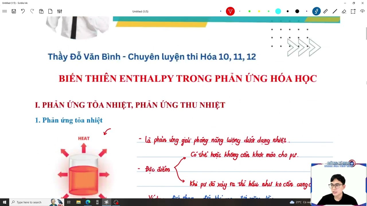BIẾN THIÊN ENTHALPY TRONG PHẢN ỨNG HÓA HỌC (CHƯƠNG TRÌNH MỚI) - HÓA HỌC 10