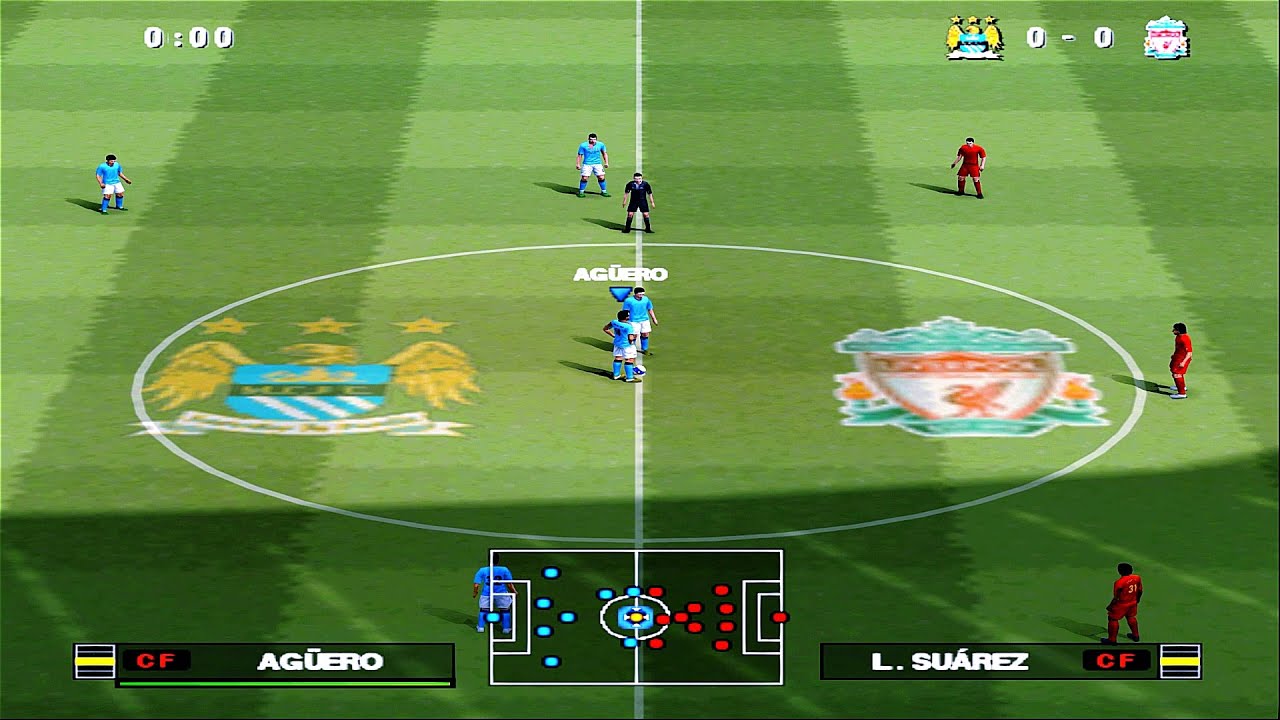 PES 2013 - Manchester City vs Liverpool | PS2