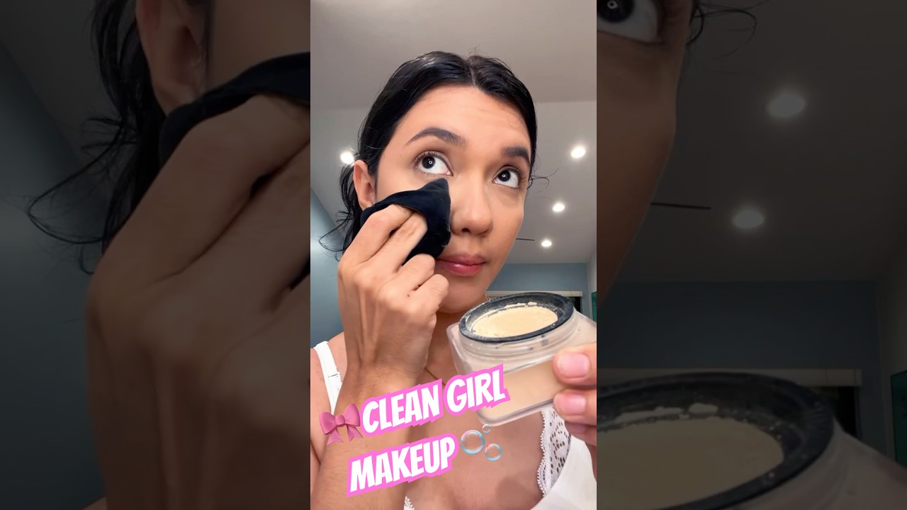 Clean Girl Makeup🎀🫧 #cleangirlmakeup #cleangirlaesthetic #makeuptutorial #makeup #girlythings #mua