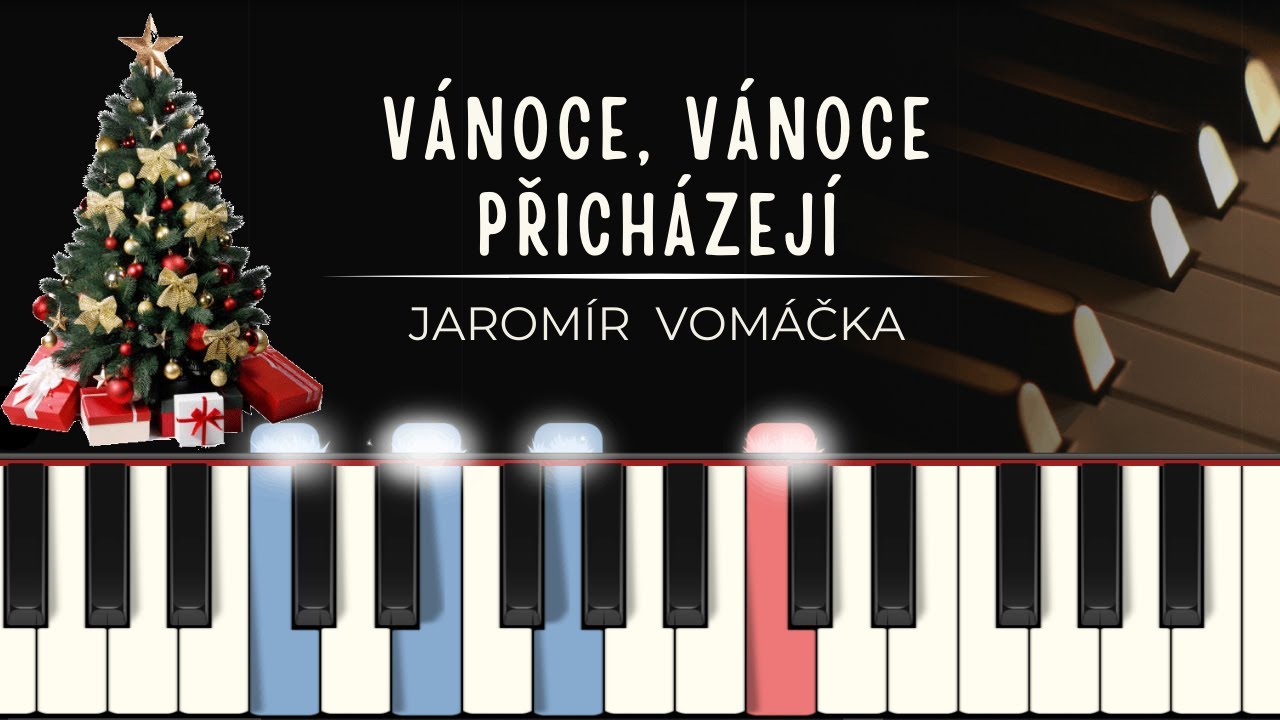Vánoce Vánoce přicházejí, zpívejme přátelé (MIDI + noty pro klavír + synthesia tutorial)