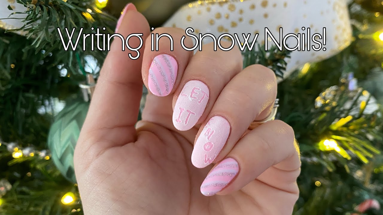 Writing in Snow Nails!