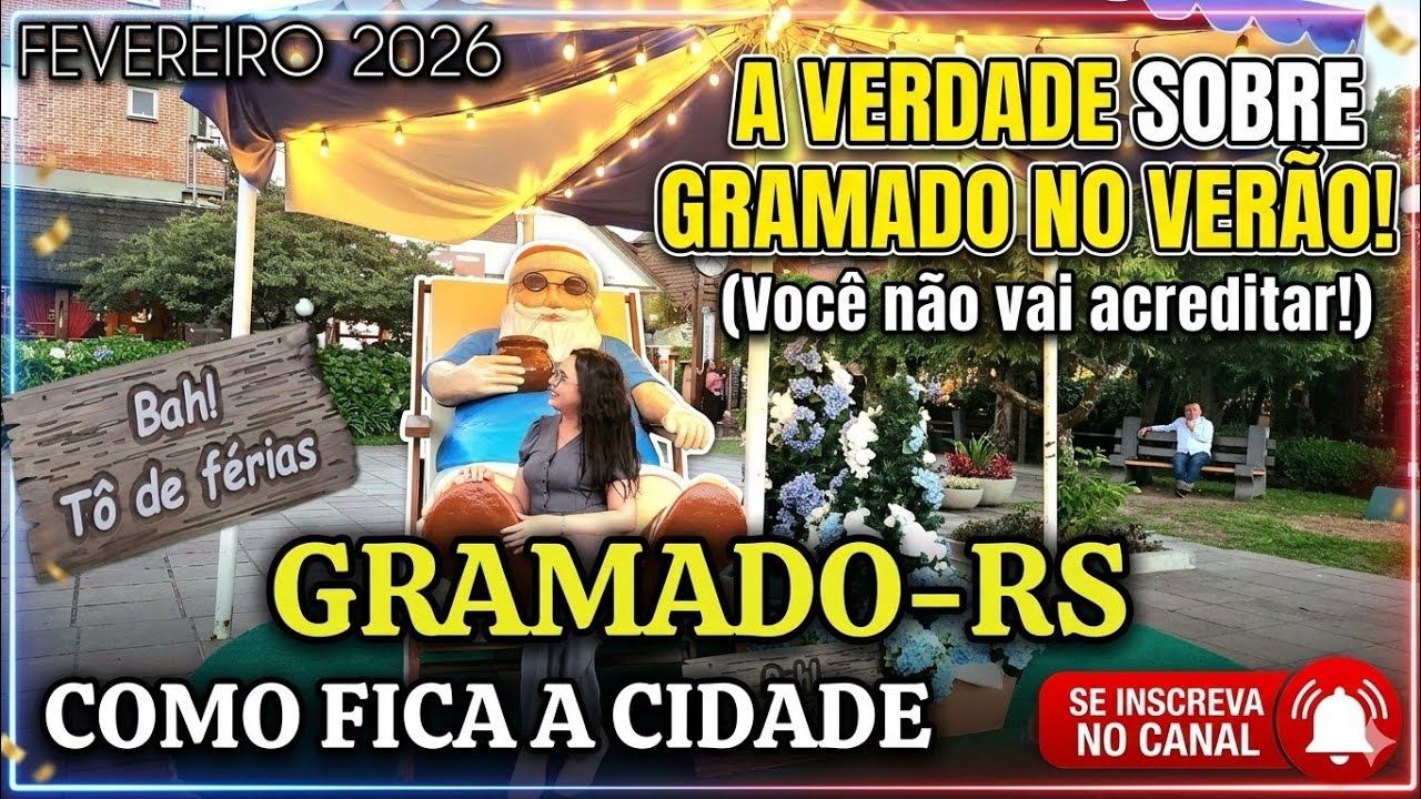 GRAMADO EM FEVEREIRO COMO ESTÁ A CIDADE #gramado 