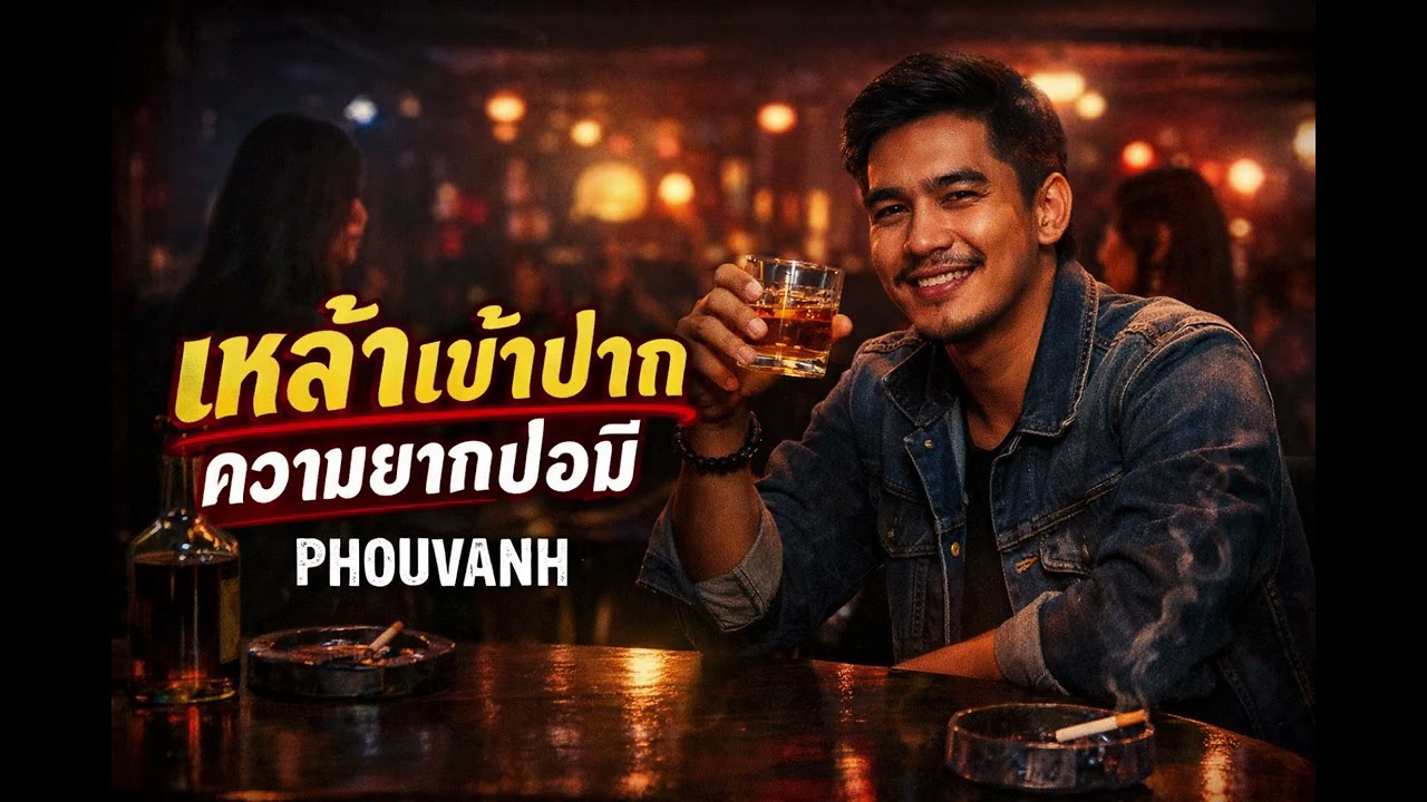 เหล้าเข้าปากความยากบ่อมี - Phouvanh official official audio #music 