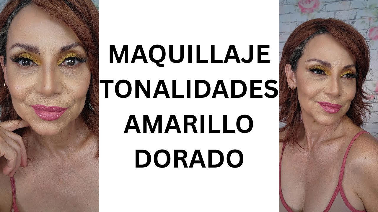 MAQUILLAJE EN TONALIDADES AMARILLO-DORADO
