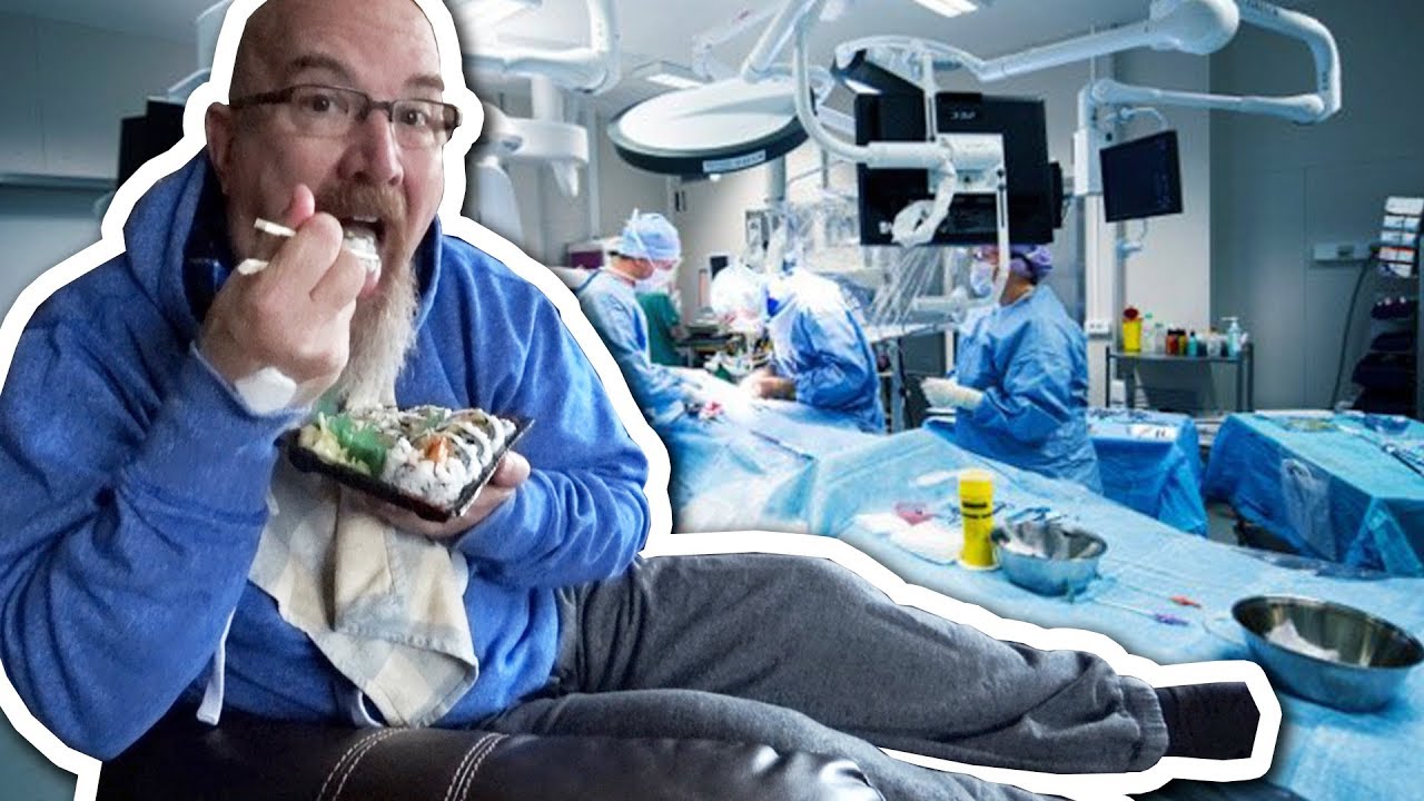 Knee Surgery Day + Hospital Food Review While High 🚑💉😷