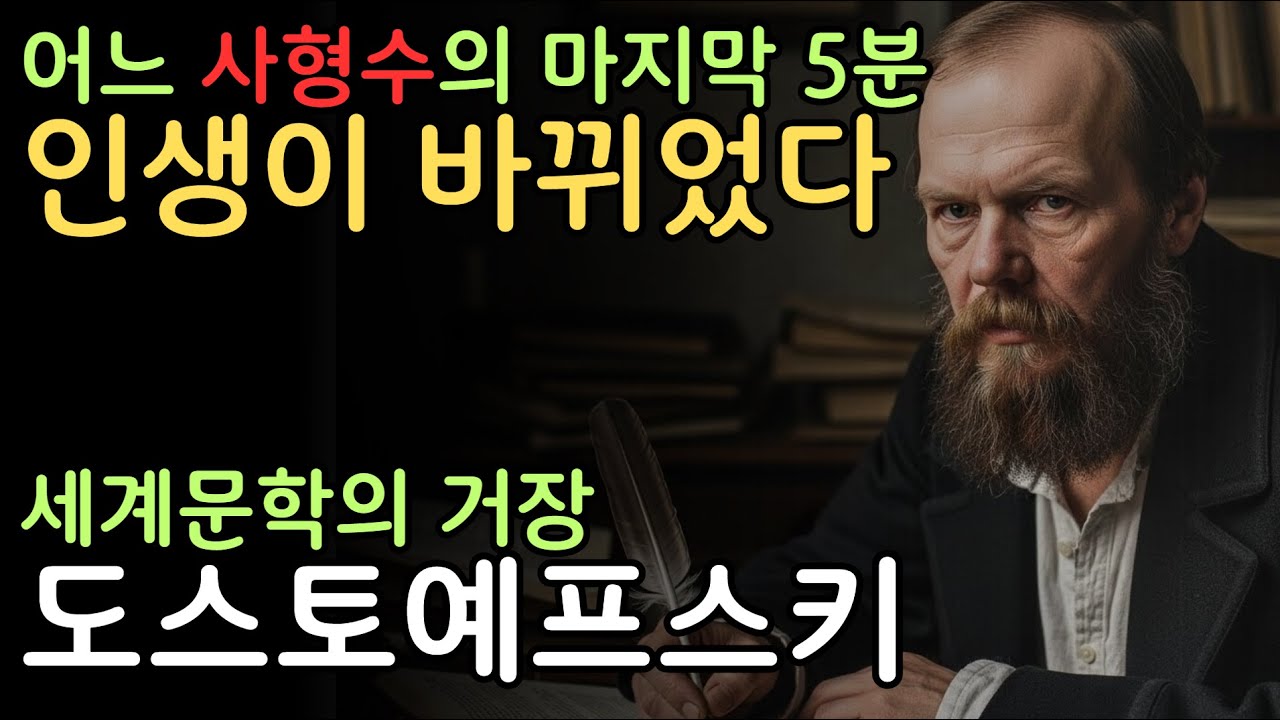 도스토예프스키, 어느 사형수의 마지막 5분 인생이 바뀌었다 #도스토예프스키 #도스토옙스키 #명언 #인생조언 #철학 #손자병법 #철학 #죄와벌