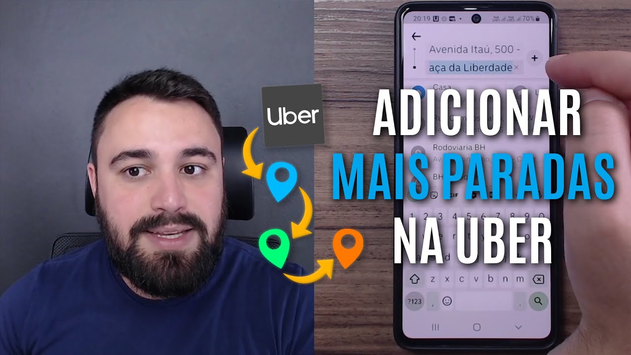 COMO ADICIONAR DUAS OU MAIS PARADAS NO UBER