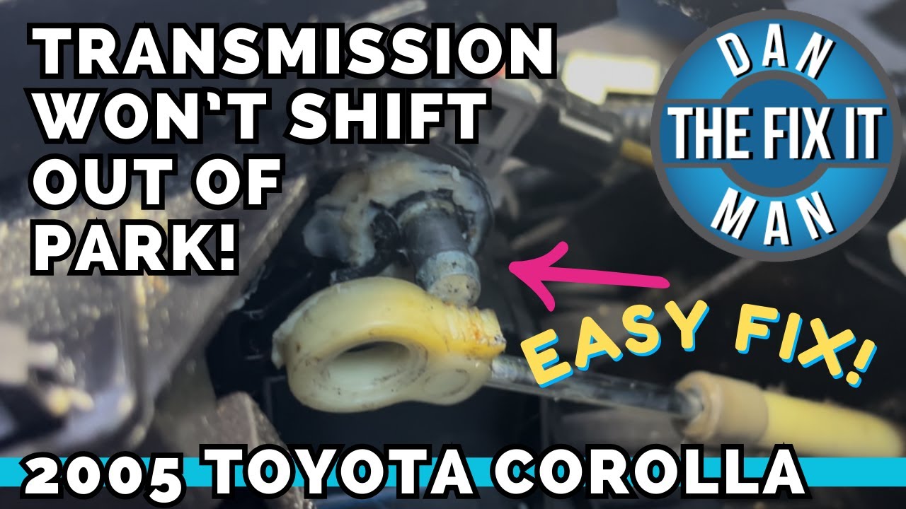 2002 - 2008 Toyota Corolla Matrix Pontiac Vibe Won't Shift Gears! How To Replace Shift Cable Bushing