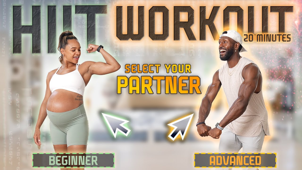 20 Minute Full Body No Equipment HIIT Workout (Partner / Solo Workout)